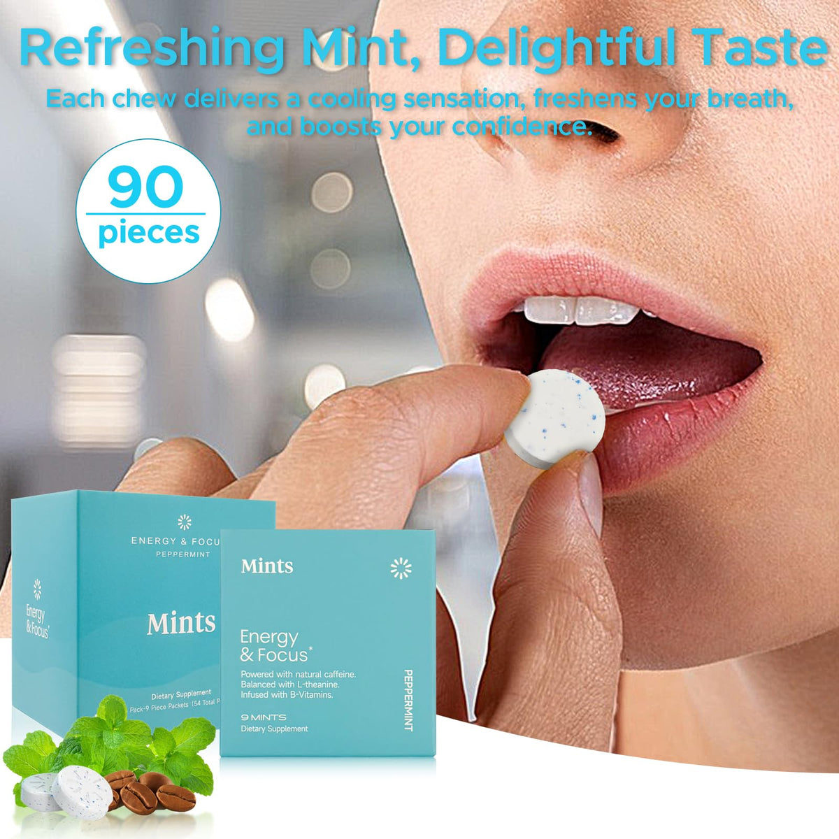 FocusMint™ Peppermint Energy & Focus Mints