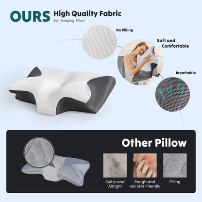 CloudRest™ Cervical Memory Foam Pillow