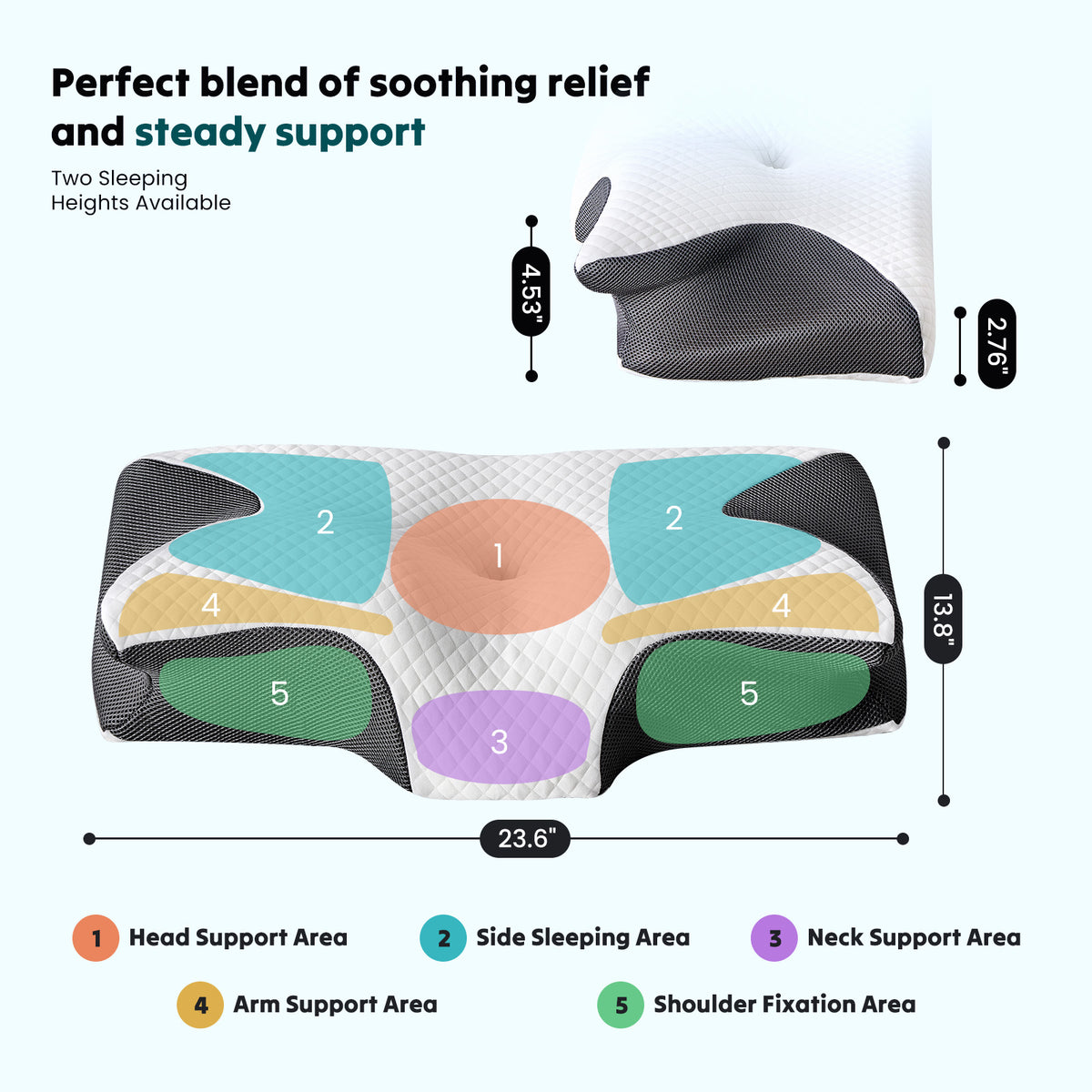 CloudRest™ Cervical Memory Foam Pillow
