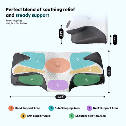 CloudRest™ Cervical Memory Foam Pillow